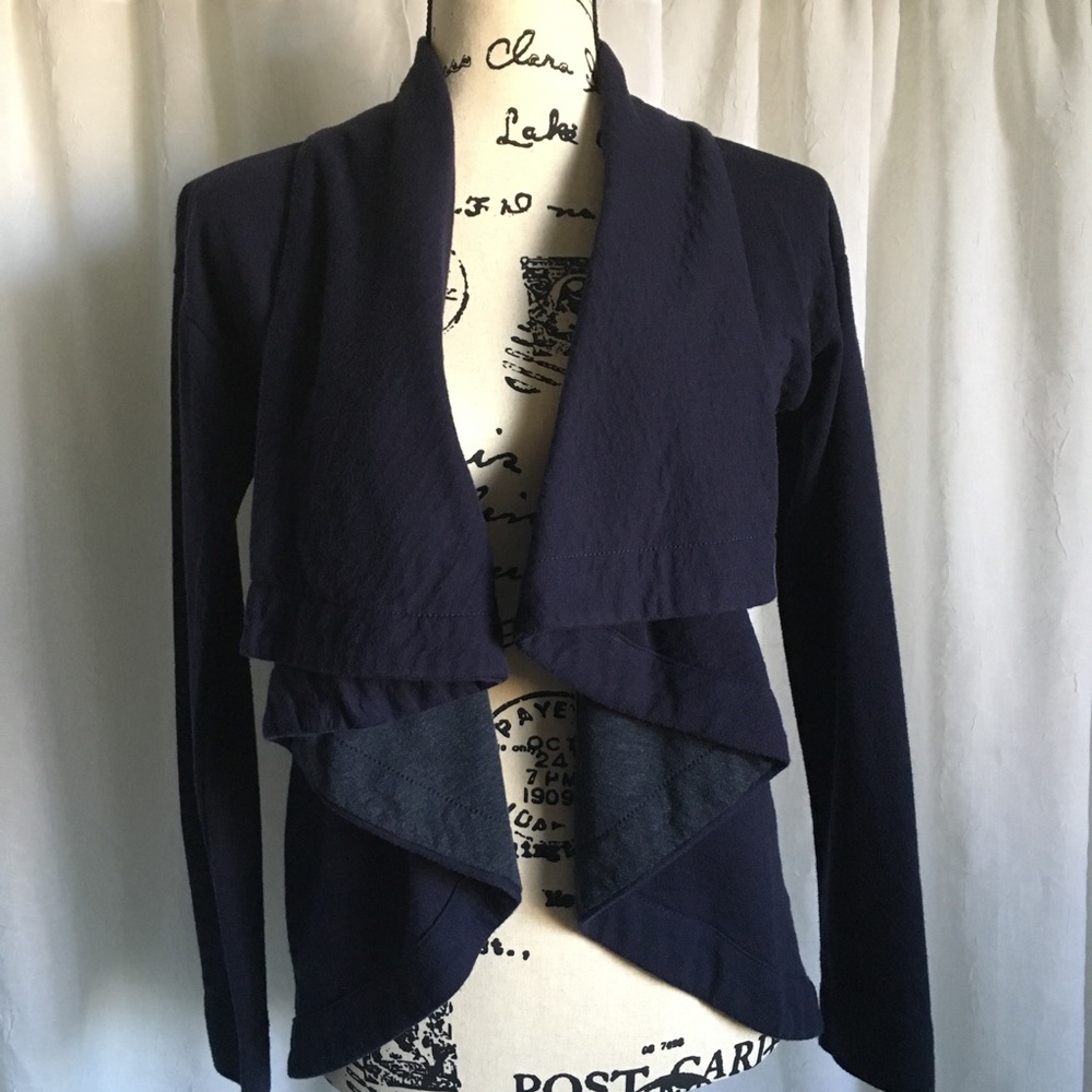 Navy Merona Waterfall Cardigan